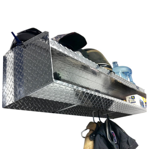 Garage Helmet Shelf - Aluminum