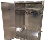 Garage Storage Closet - 6 Foot - Diamond Plate Aluminum