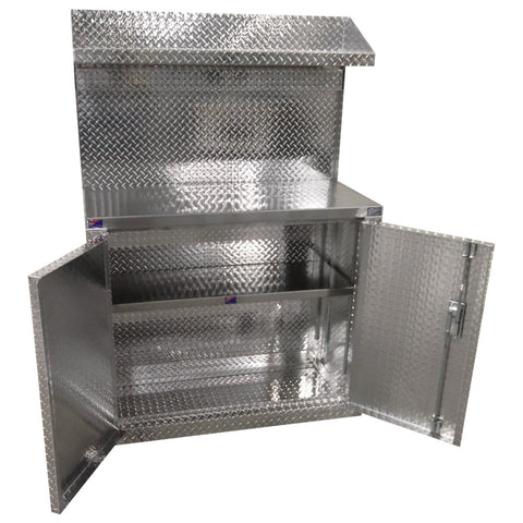 Garage Cabinet Combo, 4 Foot Base Cabinet with Overhead Shelf - Deluxe
