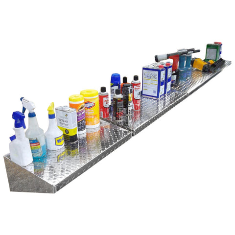 Diamond Plate Shelf - (24" to 35") Choose your Length