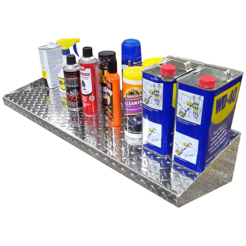 Diamond Plate Shelf - (24" to 35") Choose your Length