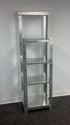 Display Stand - Diamond Plate Aluminum
