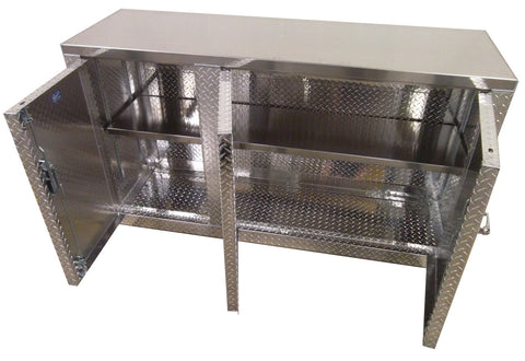 Garage Cabinet Set, 6 Foot -Deluxe Base Cabinet with Overhead Cabinet