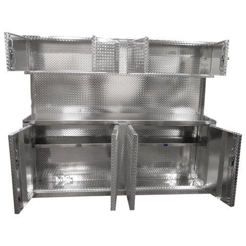 Combo, 8 Foot Base Cabinet with Overhead Cabinet - Deluxe