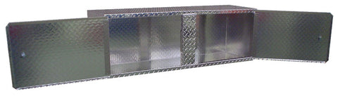 Overhead Garage Cabinet - 4 Foot - Diamond Plate Aluminum