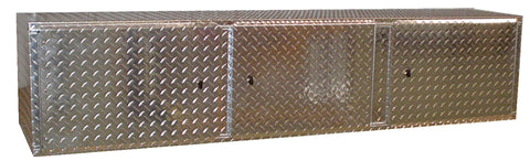 Overhead Garage Cabinet - 6 Foot - Diamond Plate Aluminum