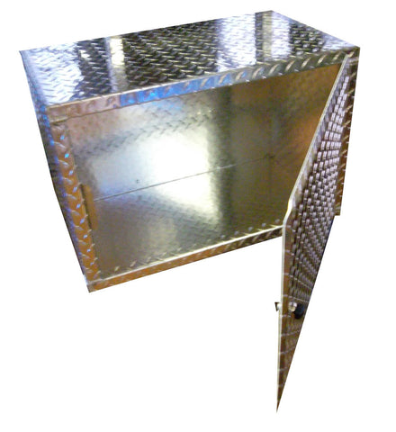 Overhead Garage Cabinet - 2 Foot - Diamond Plate Aluminum