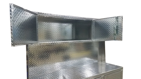 Garage Cabinet Combo, 6 Foot Base Cabinet with Overhead Cabinet - Deluxe