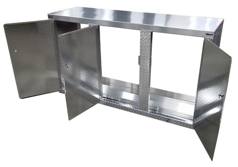 Garage Cabinet - 6 Foot - Diamond Plate Aluminum