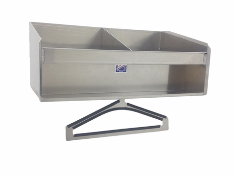 Garage Helmet Shelf - Aluminum