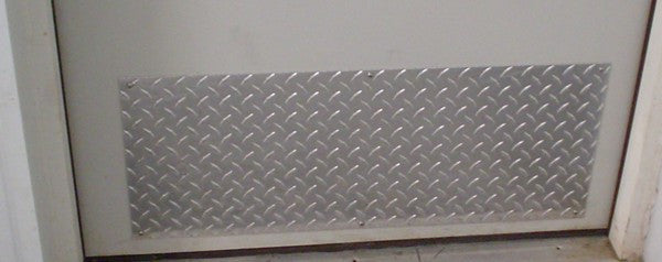 Door Kick Plate - Diamond Plate Aluminum