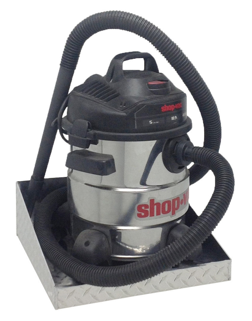Garage Shop Vac Shelf - Aluminum