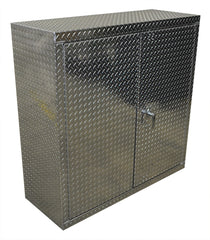 Garage Storage Cabinet - 4 Foot - Diamond Plate Aluminum