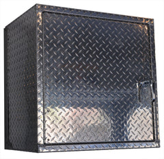 Garage Storage Cabinet - 2 Foot - Diamond Plate Aluminum
