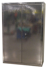 Garage Storage Cabinet - 6 Foot - Diamond Plate Aluminum