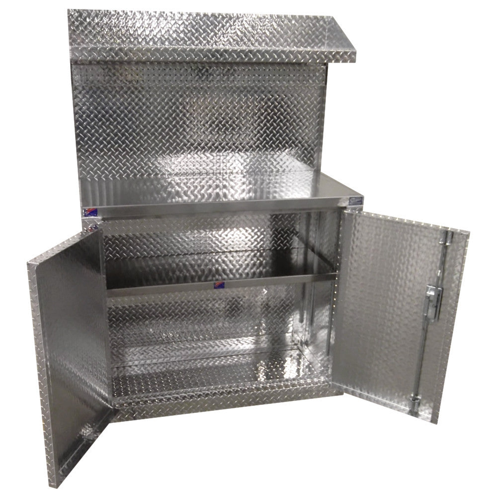 Garage Cabinet Combo, 4 Foot Base Cabinet with Overhead Shelf - Deluxe