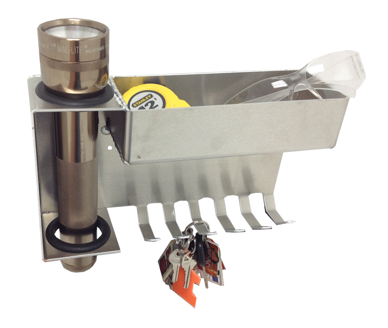 Key Chain/Flashlight Caddy - Aluminum