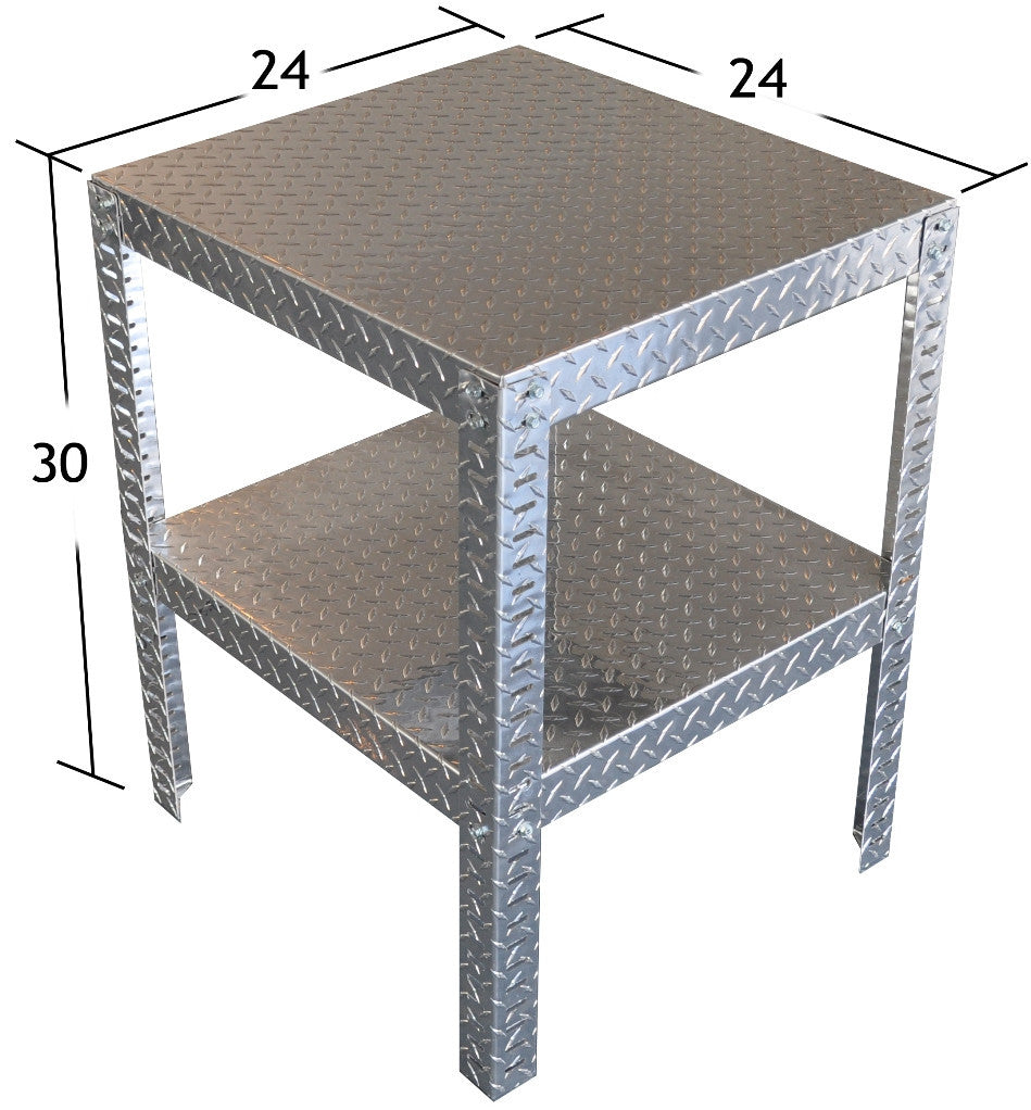 Garage Work Table - Diamond Plate Aluminum - Work Bench