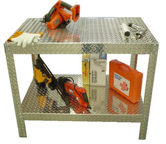 Garage Work Table - Diamond Plate Aluminum - Work Bench