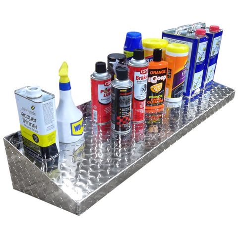 Diamond Plate Shelf - (12" to 23") Choose your Length