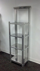 Display Stand - Diamond Plate Aluminum