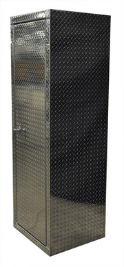 Garage Locker - 6 Foot - Deluxe - Diamond Plate Aluminum