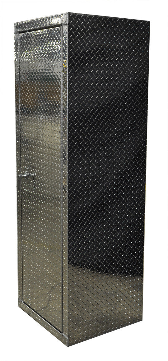 Garage Locker - 6 Foot - Deluxe - Diamond Plate Aluminum