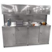 Combo, 8 Foot Base Cabinet with Overhead Cabinet - Deluxe