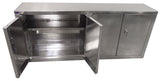 Garage Cabinet - 8 Foot - Deluxe - Diamond Plate Aluminum