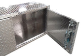 Overhead Garage Cabinet - 8 Foot - Deluxe - Diamond Plate Aluminum