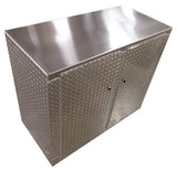 Garage Cabinet - 4 foot - Diamond Plate Aluminum