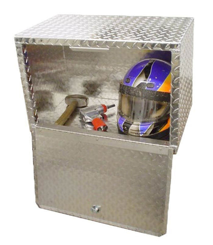 Overhead Garage Cabinet - 2 Foot - Diamond Plate Aluminum