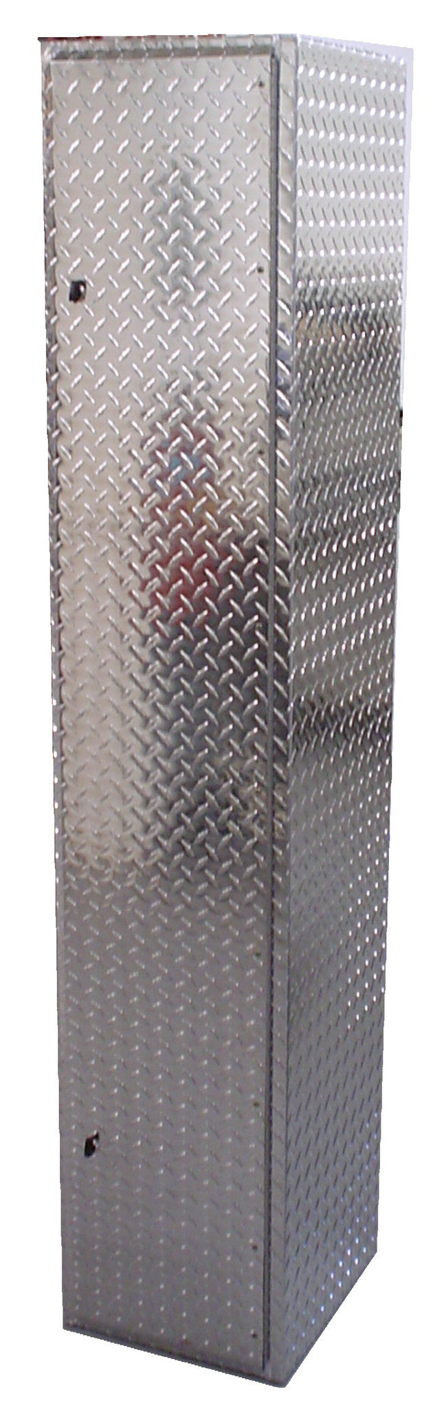 Garage Shoe Cabinet - Diamond Plate Aluminum