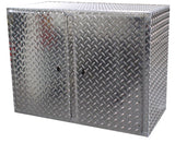 Overhead Garage Cabinet - 48 Inch - Diamond Plate Aluminum