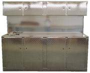 Garage Cabinet Combo, 8 Foot Base Cabinet with Overhead Cabinet