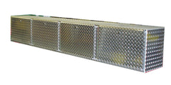 Overhead Garage Cabinet - 8 Foot - Diamond Plate Aluminum