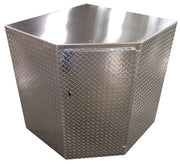 Garage Cabinet - Corner - Diamond Plate Aluminum