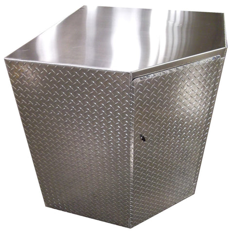 Garage Cabinet - Corner - Diamond Plate Aluminum