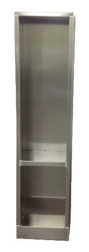 Upright Garage Cabinet - Aluminum - Locker