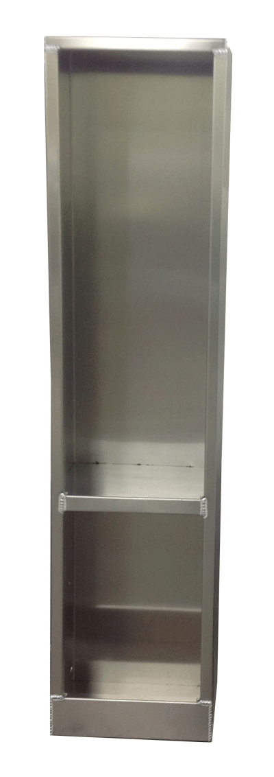 Upright Garage Cabinet - Aluminum - Locker