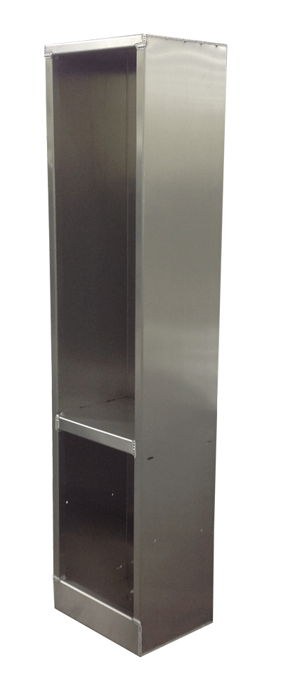 Upright Garage Cabinet - Aluminum - Locker