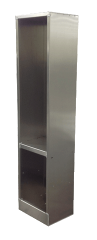 Upright Garage Cabinet - Aluminum - Locker