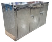 Garage Cabinet - 6 foot - Deluxe - Diamond Plate Aluminum