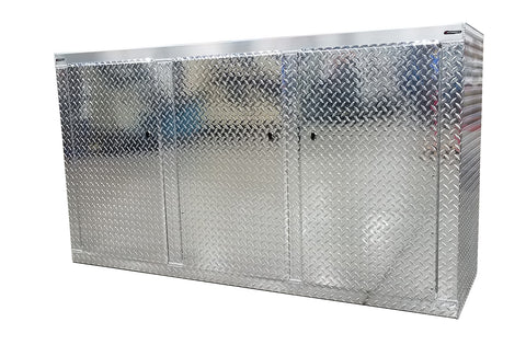 Garage Cabinet - 6 Foot - Diamond Plate Aluminum