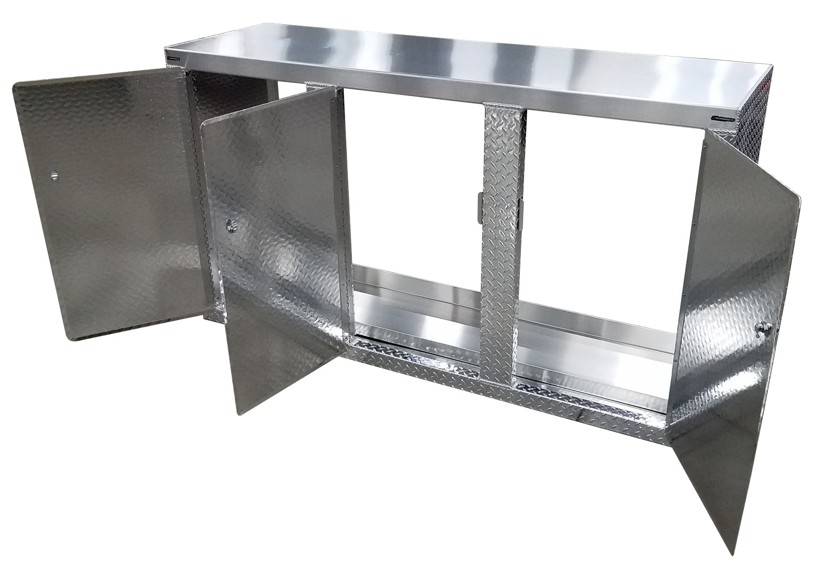 Garage Cabinet - 6 Foot - Diamond Plate Aluminum